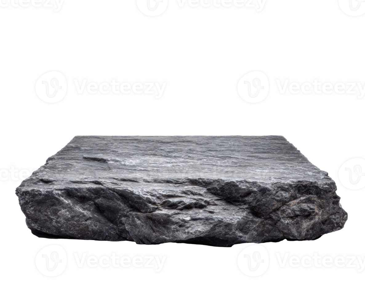 Dark textured stone slab for interior design and landscaping projects png