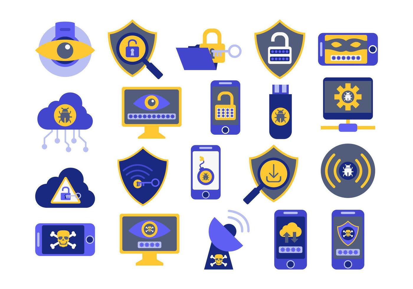 Cyber Security Network vector