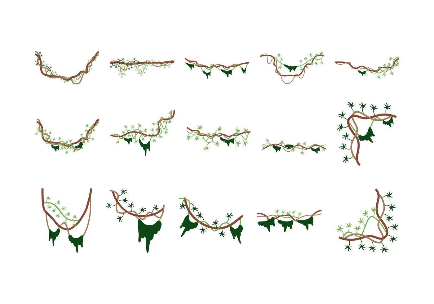 Jungle Vine Hanging Plant vector