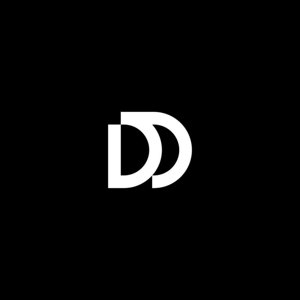 simple Letter DD logo concept vector