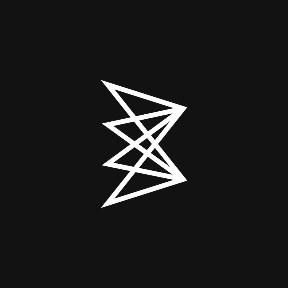 letter B and light logo concept icon vector