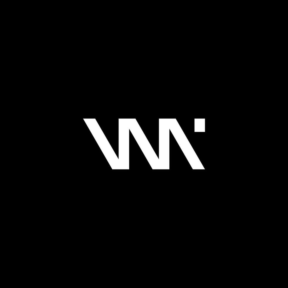 modern letter WN logo concept vector