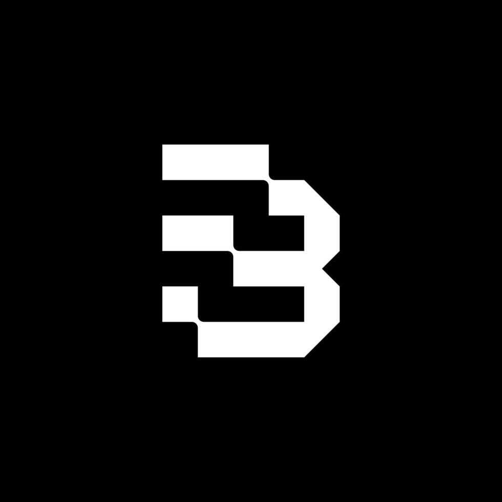 modern letter FB or BF logo concept vector