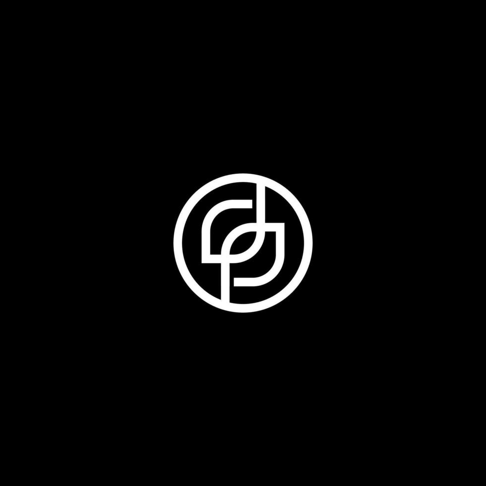 letter DP and leaf logo concept vector