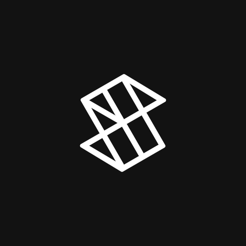 Letter S and windows logo combination for door and window company vector