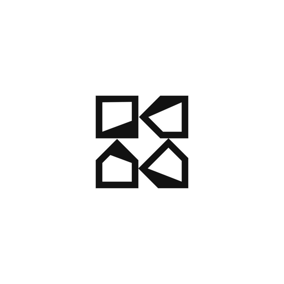 abstract letter K and house logo concept icon vector