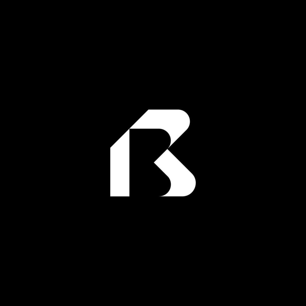 letter RB or BR logo concept vector