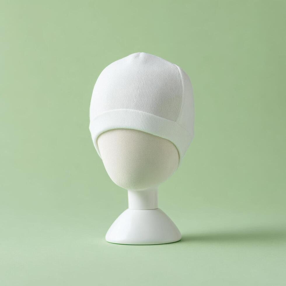 Easy and Adorable Baby Beanie Hat Template photo