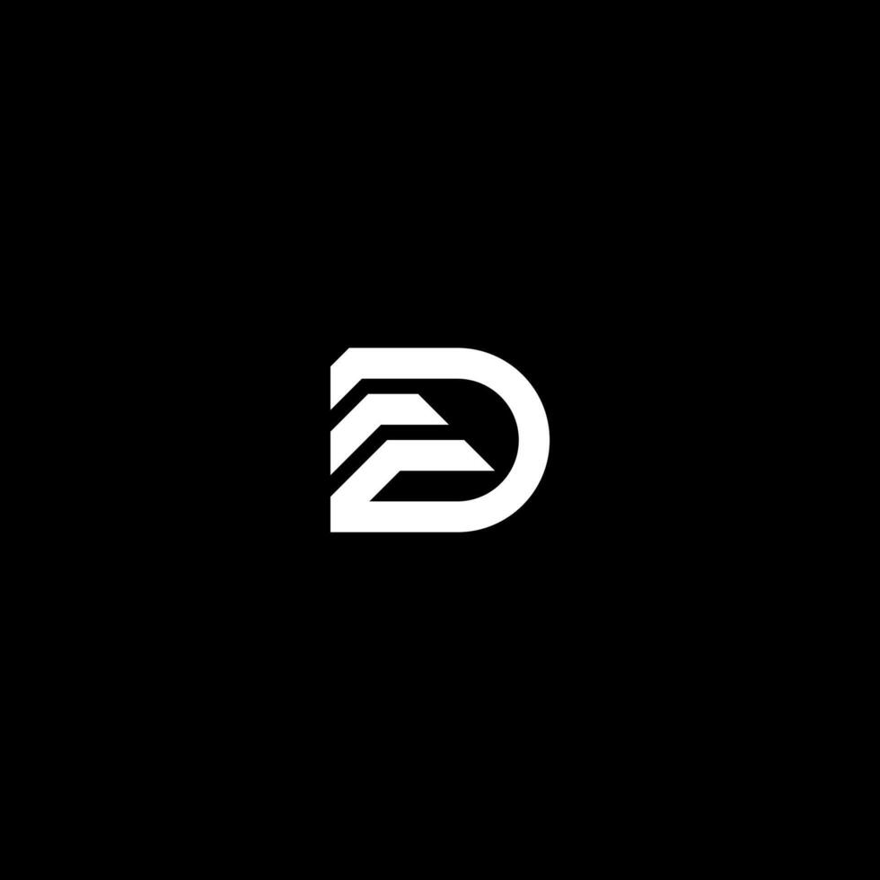 letter D and Roof logo concept vector