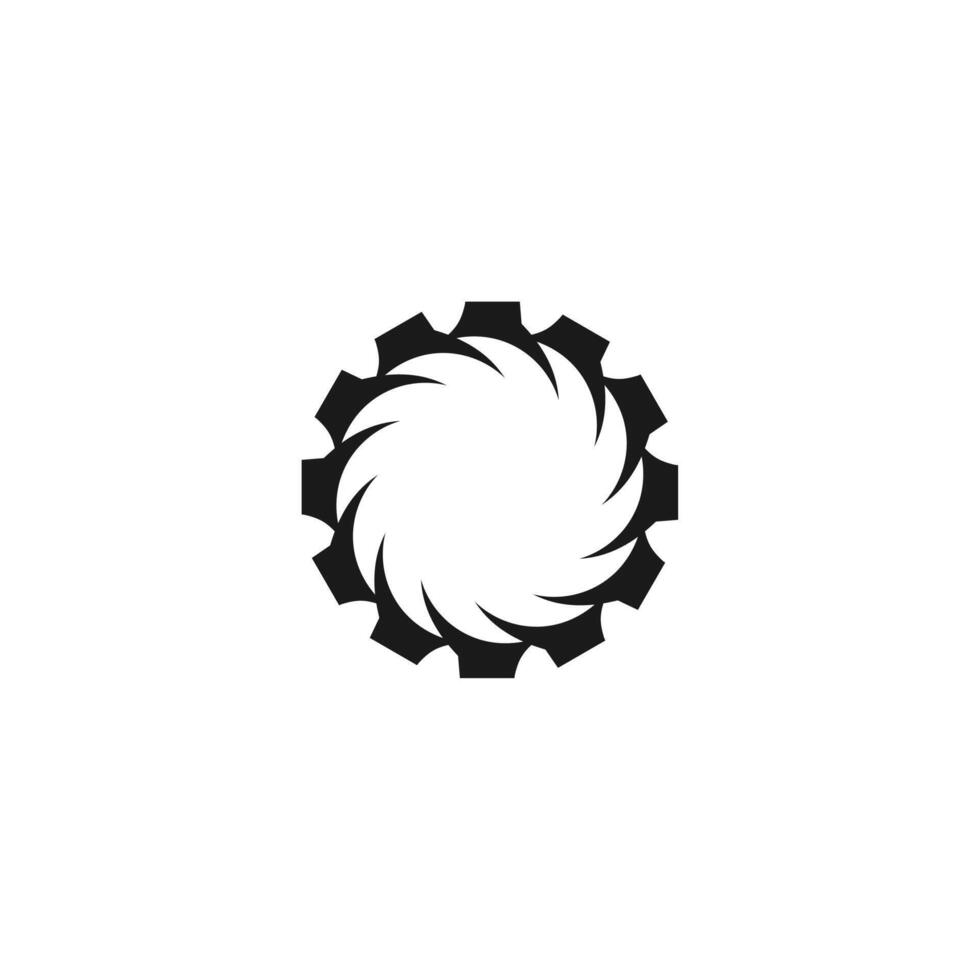 gear and chain logo concept for builder vector