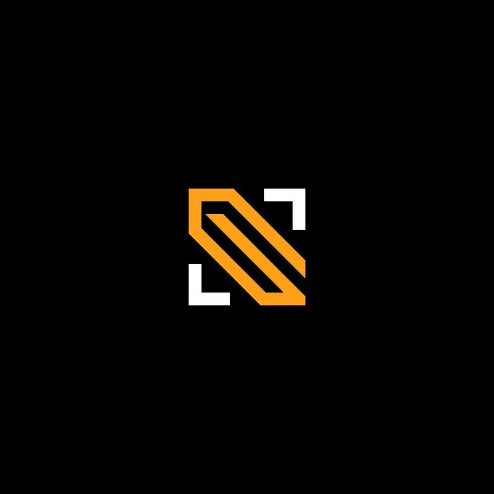 letter NG or GN with square logo concept vector
