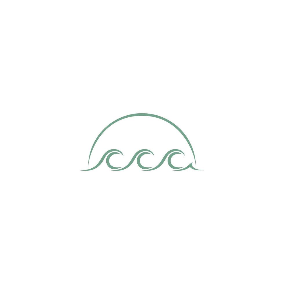 Letter CCC and wave logo concept vector