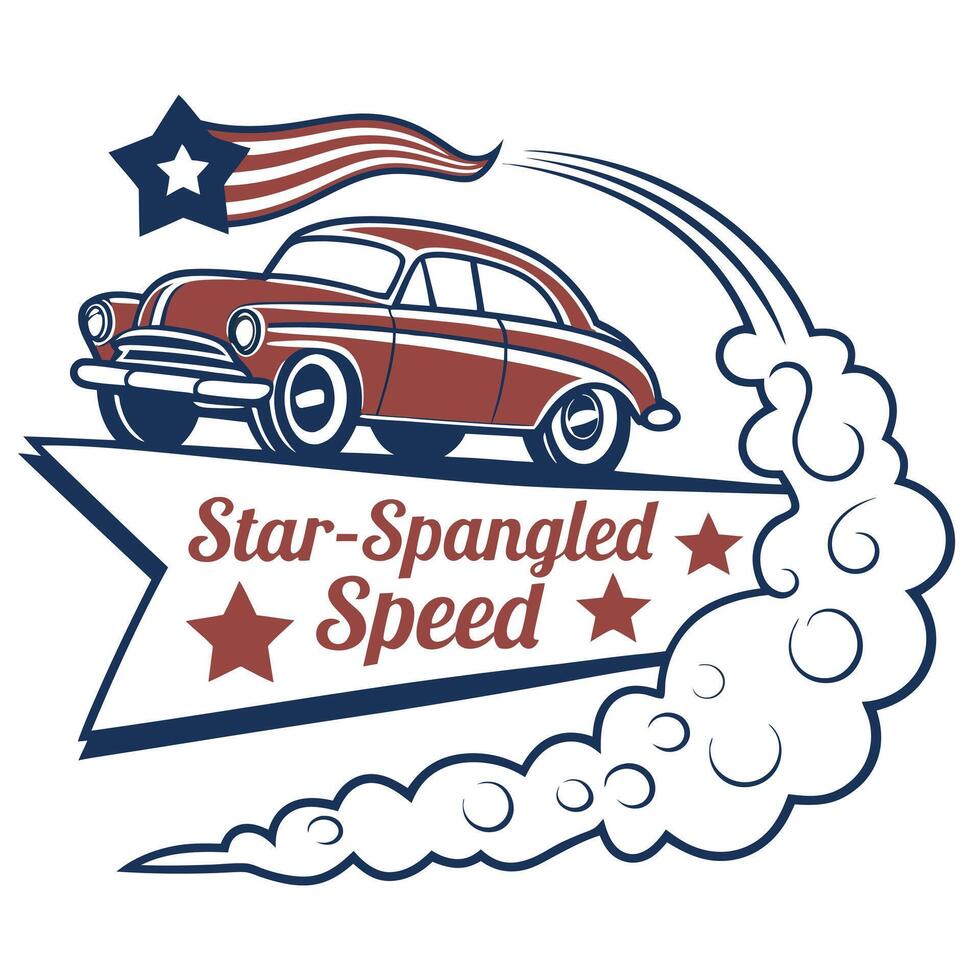 Star Spangled Speed vector