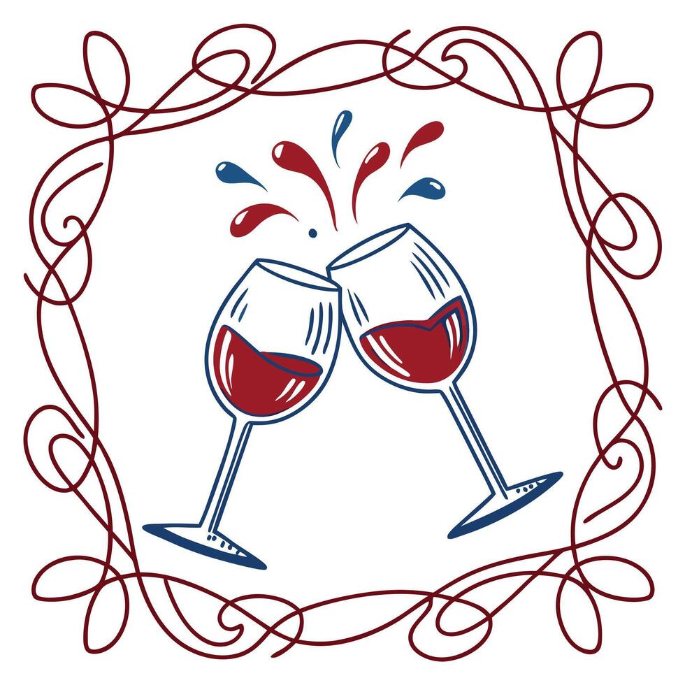 Cin Cin Cheers vector