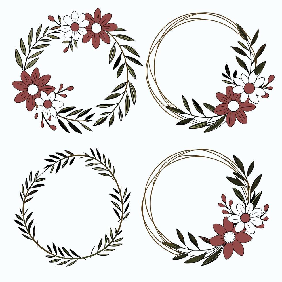 Rustic Garden Wreath Pack vector