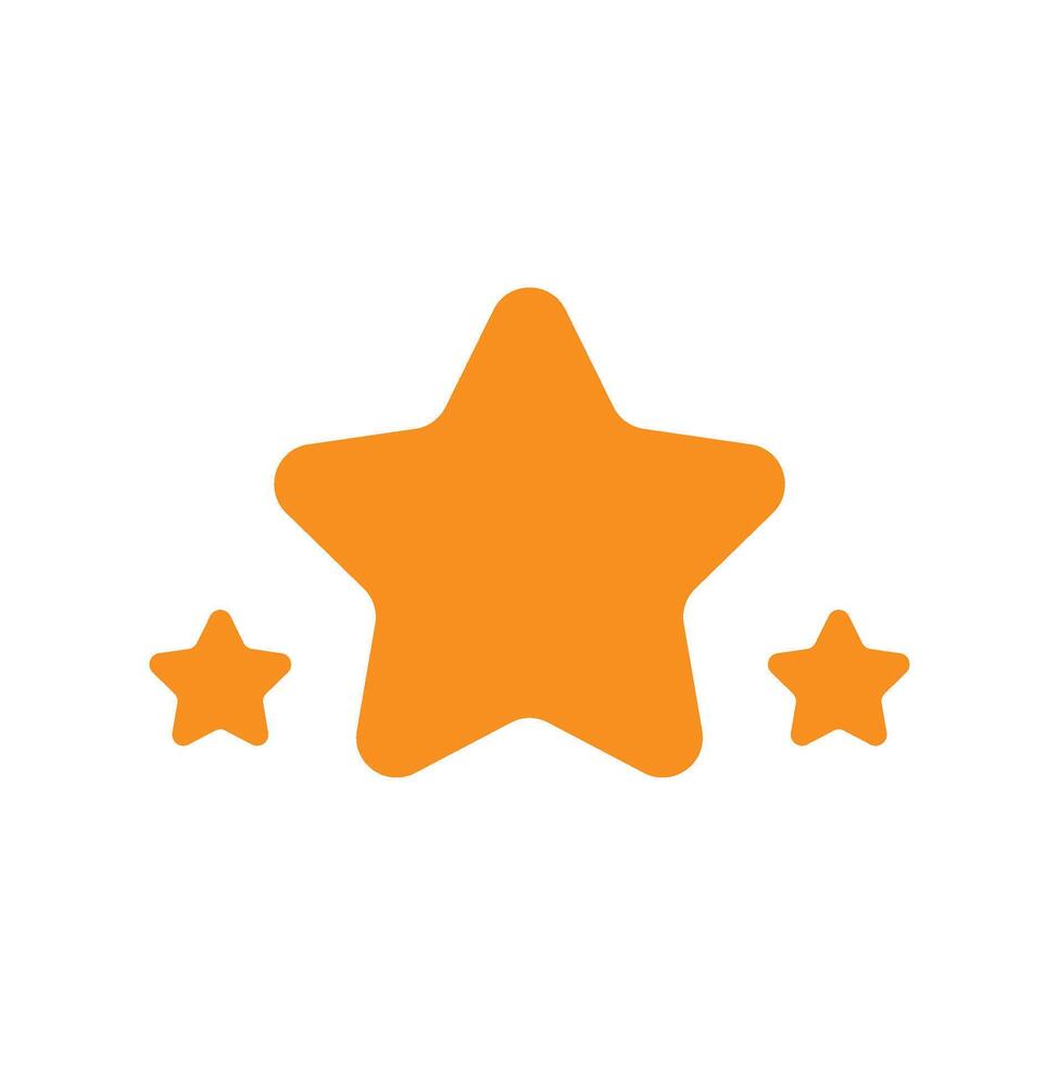 Stylized star icon with clean edges perfect for ratings, favorites, achievements, or night sky themes. Available in crisp line and fill styles for versatile digital and print use. vector