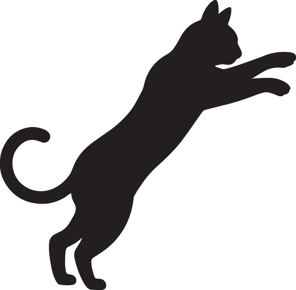 Cat silhouette 1 vector