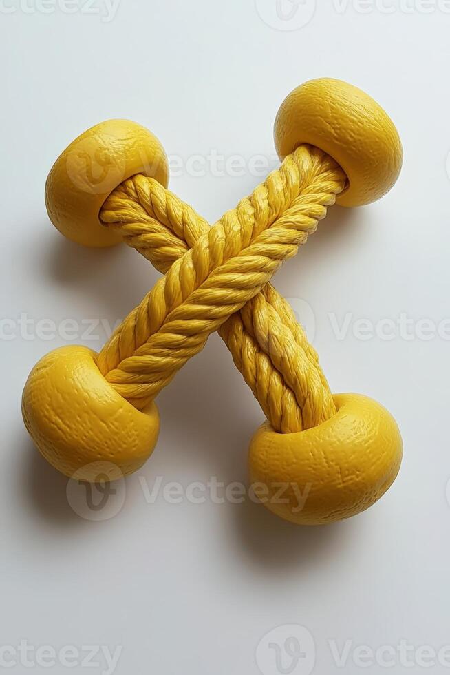 Yellow Rope Toy photo