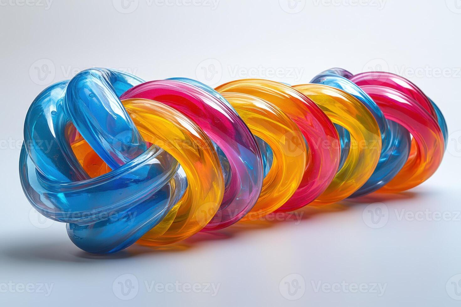 Colorful Plastic Knot Toy photo