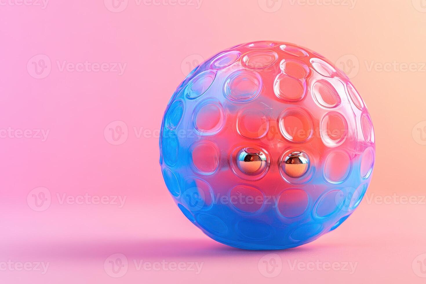 A colorful plastic egg with a face on it photo