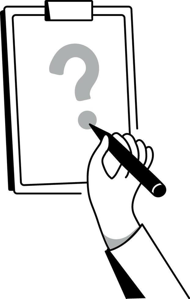 A sketchy style illustration representing query vector