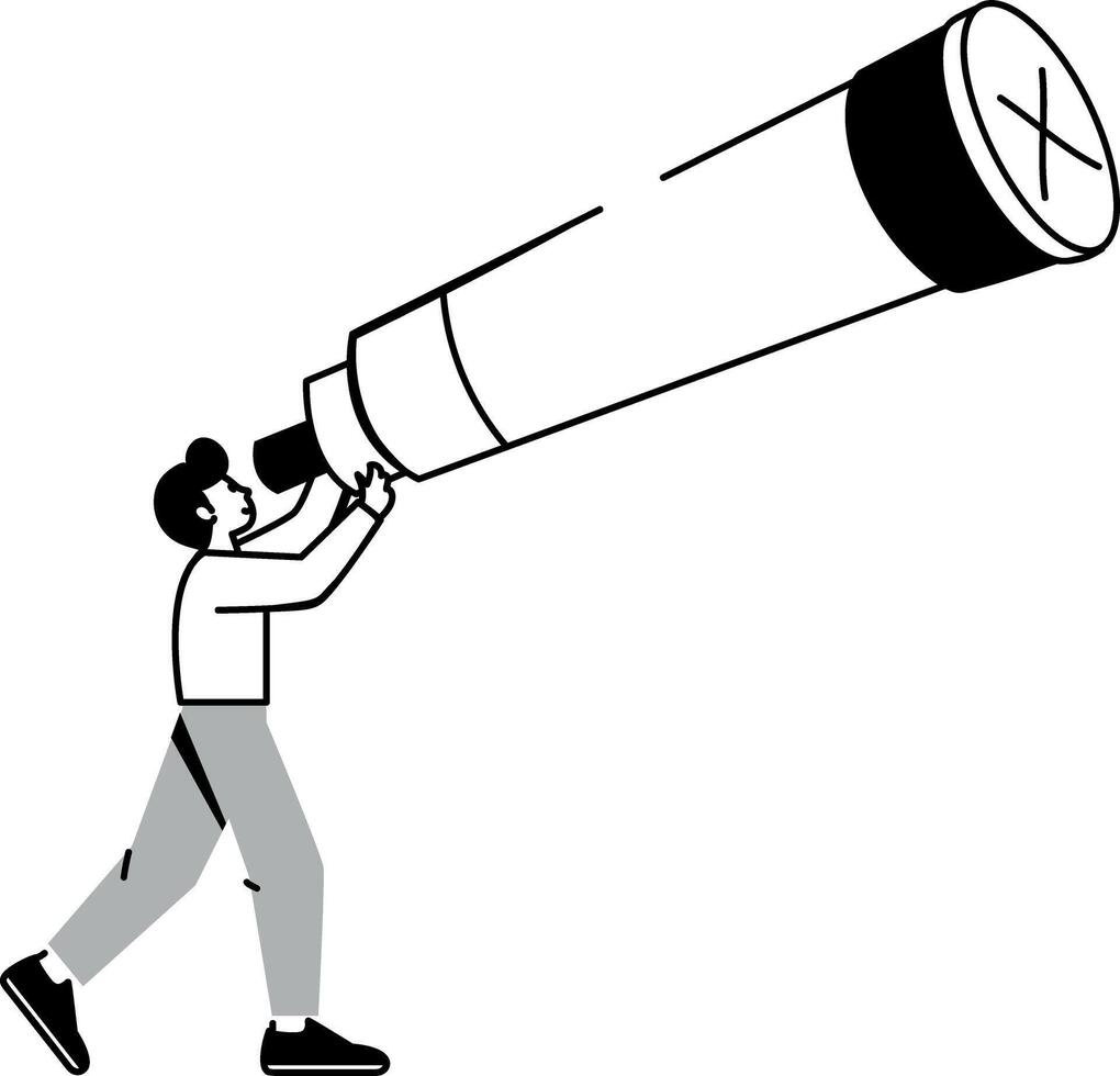 A sketchy style illustration of empty result vector