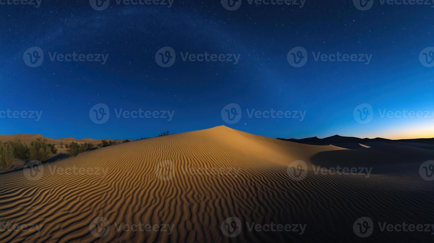 Starry desert night 1 photo