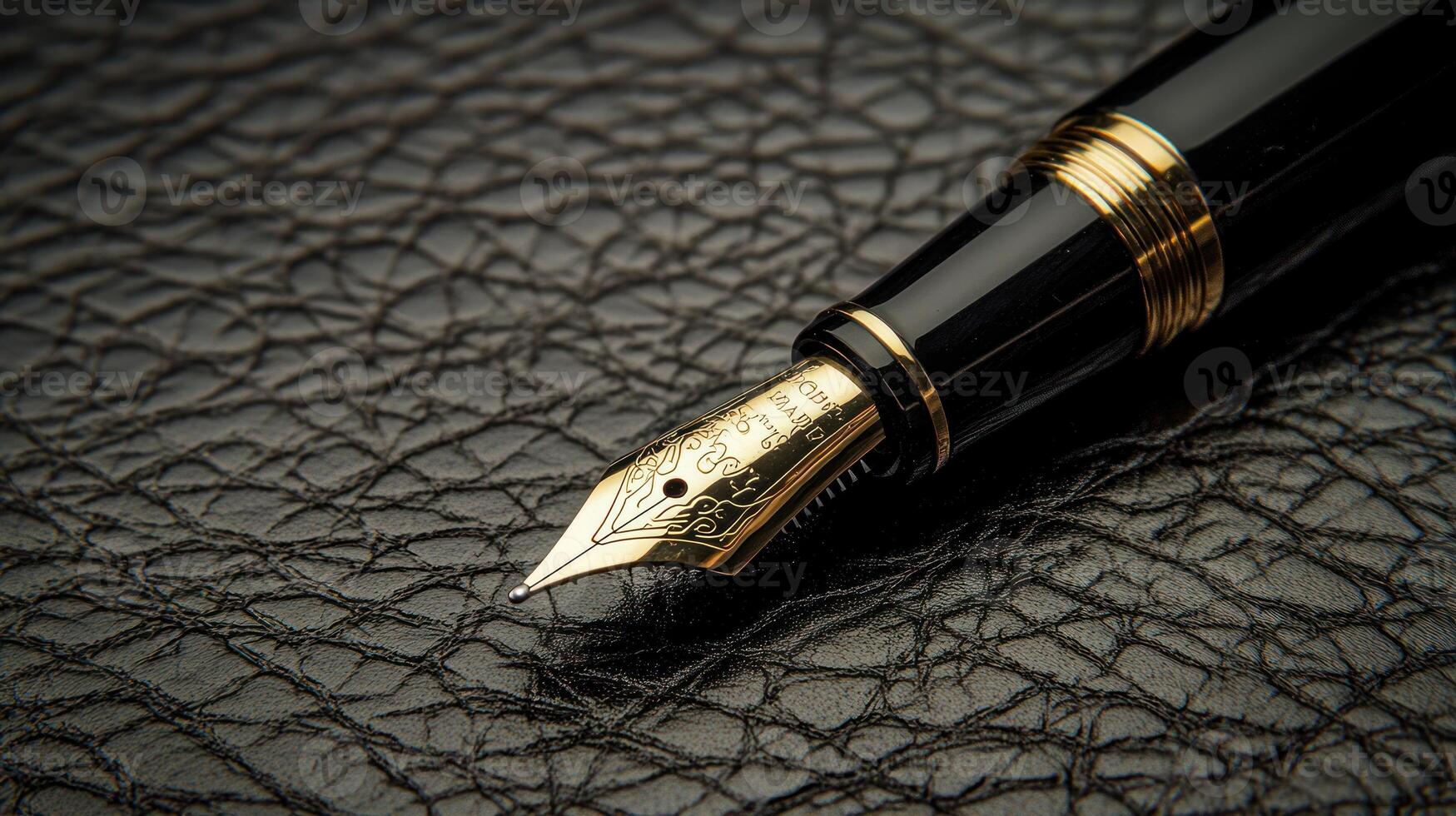 Close-up of a fountain pen photo