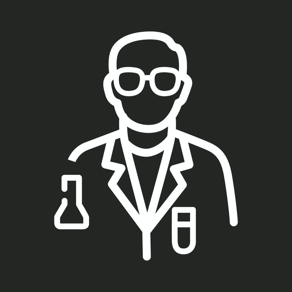 Male scientist icon design vector