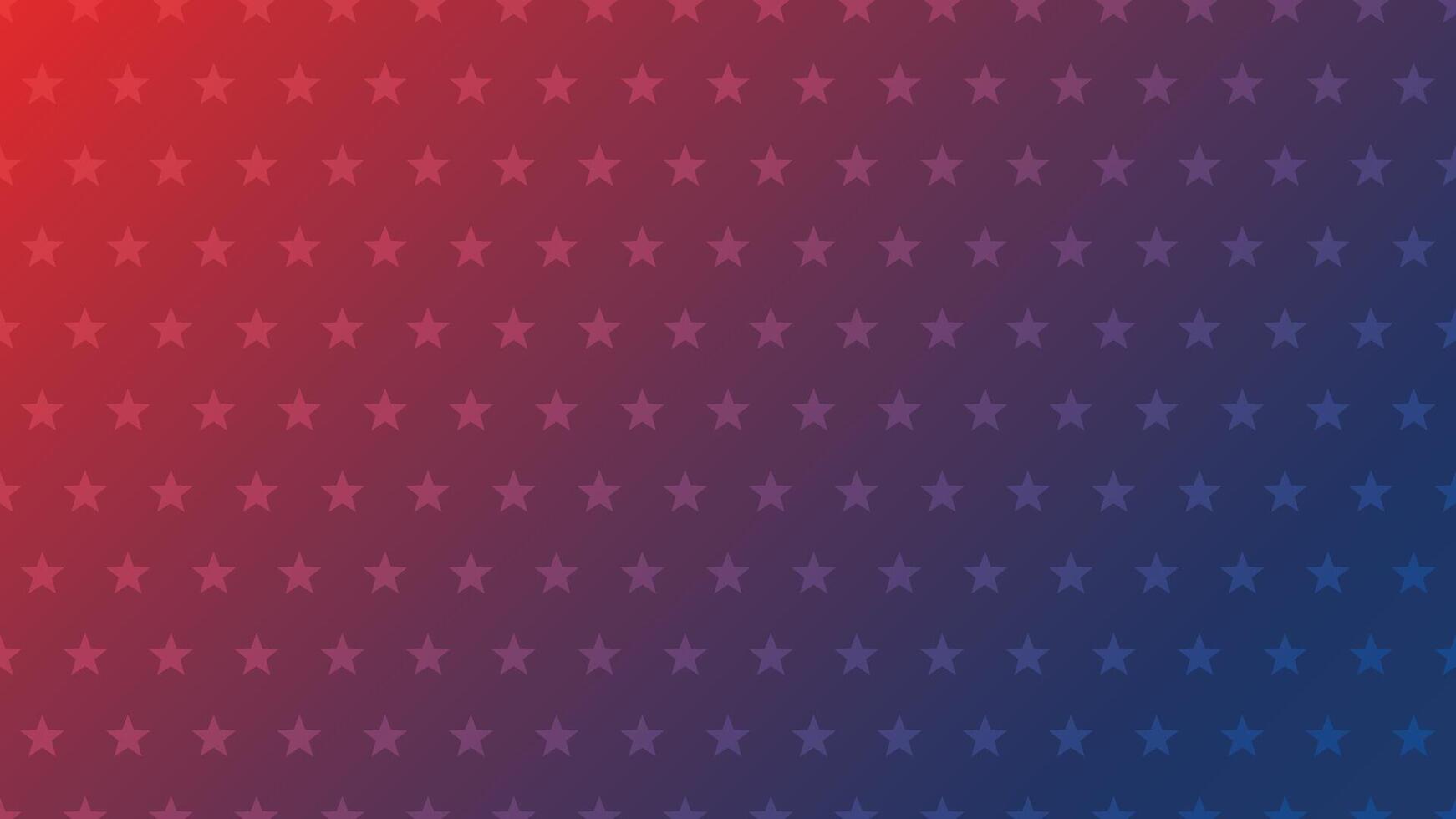 Blue and red concept USA flag abstract background with stars pattern. vector
