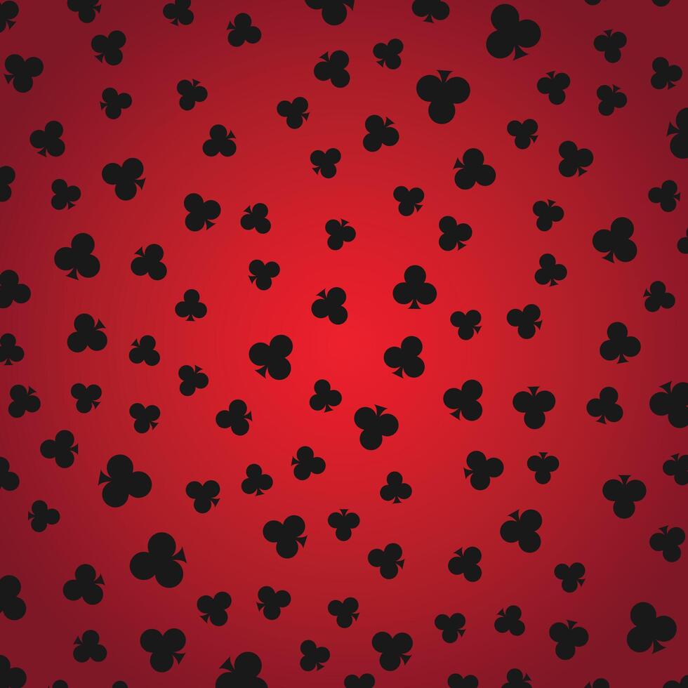 Suits Card Signs Pattern Background. Hearts, Diamonds, Spades and Clubs elements design. vector