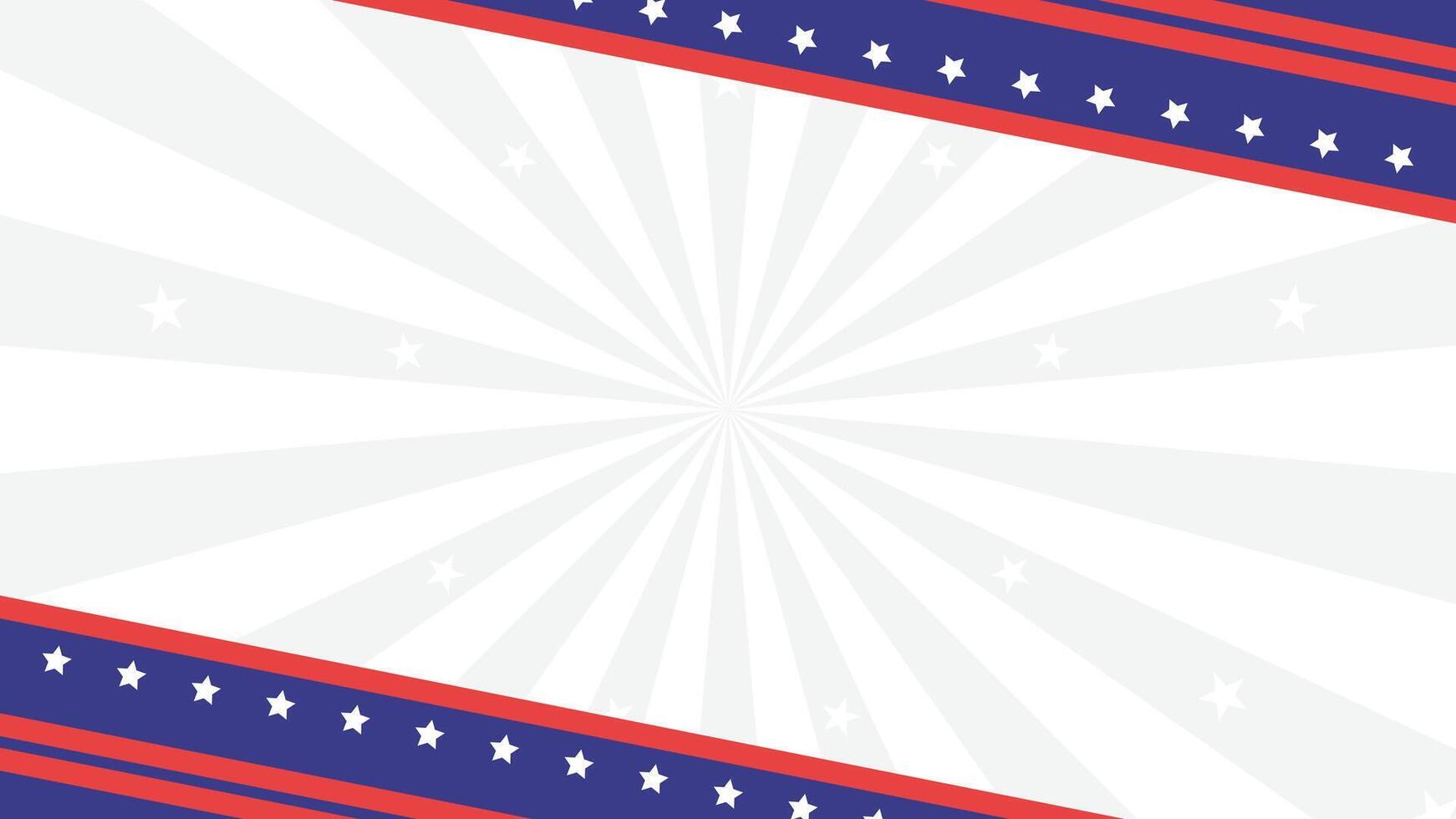 United States Independence Day celebration banner background. illustration. vector