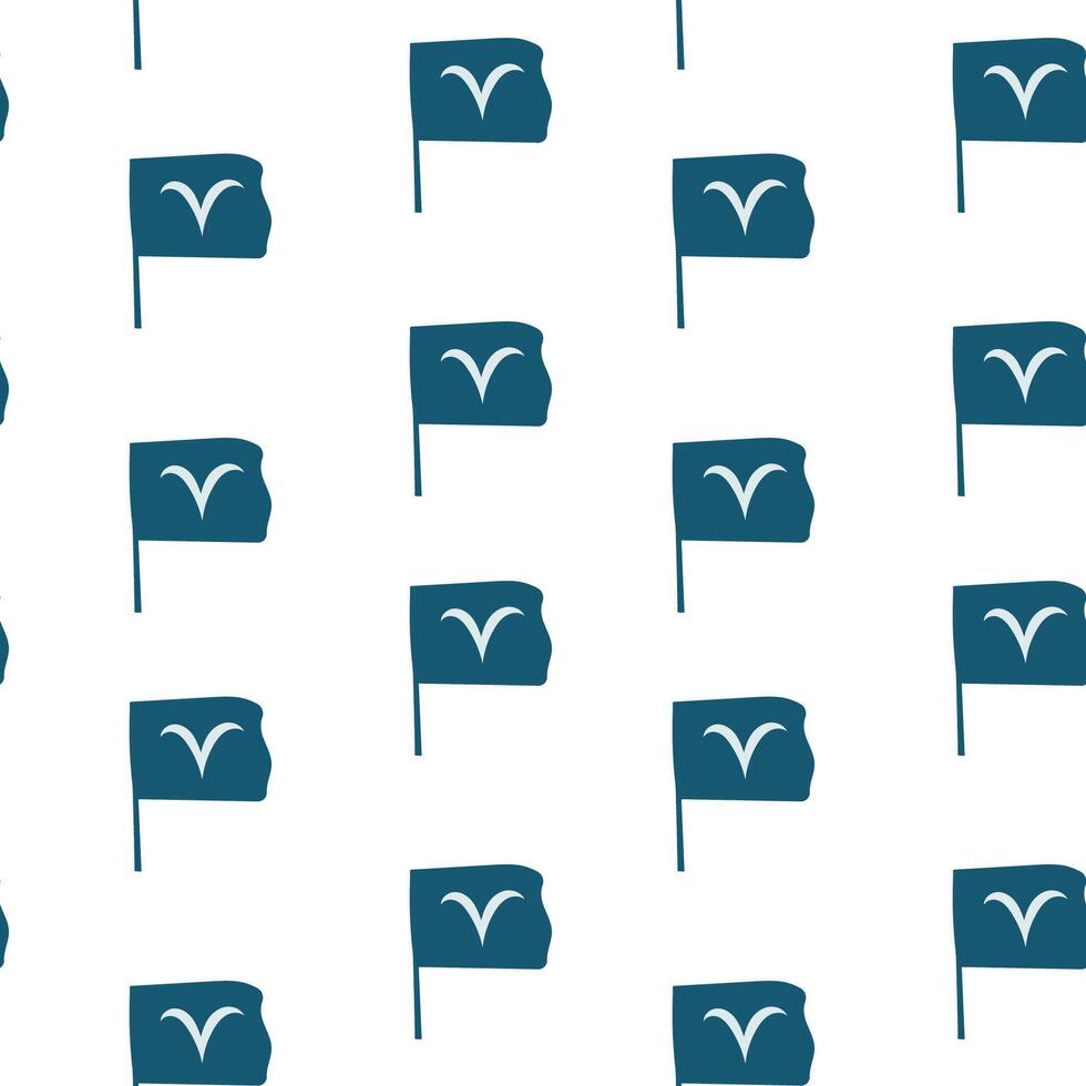 Seamless pattern featuring flags with a simple design in a repeating arrangement for various creative uses vector
