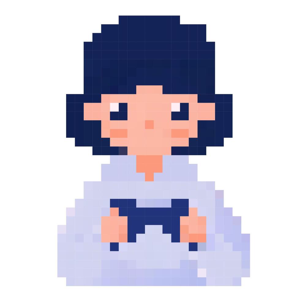 A girl playing games in a cozy setting, enjoying leisure time with retro gaming style and pixel art design vector