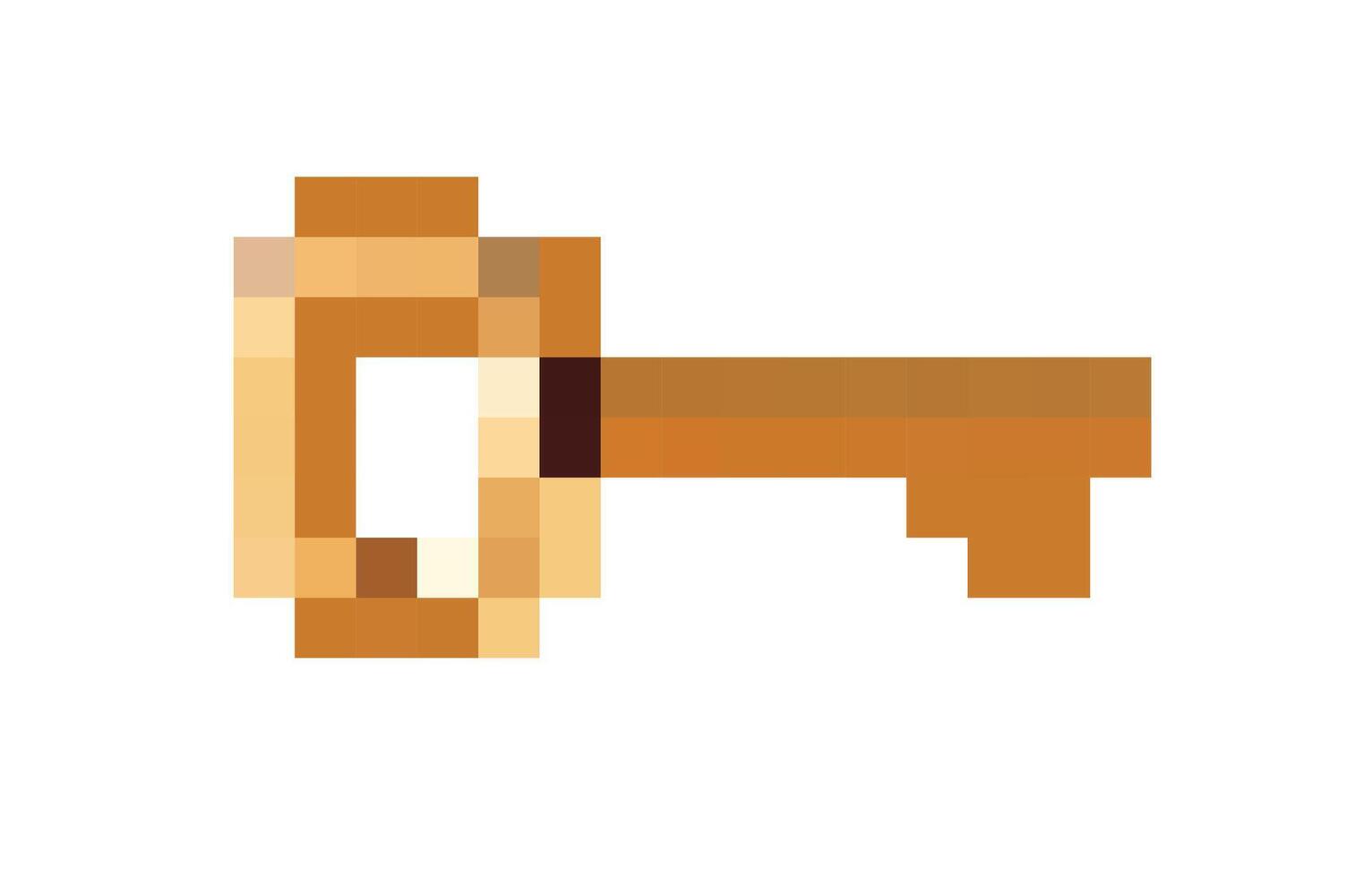 Stylized illustration of a classic key design in a minimalist style for various creative projects vector