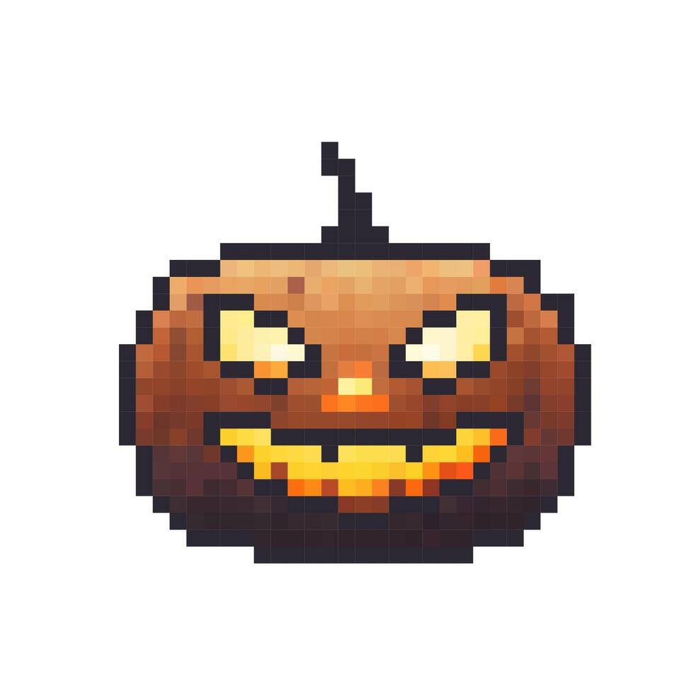 art of a spooky pumpkin with a sinister grin, perfect for Halloween seasonal design projects and decorations vector