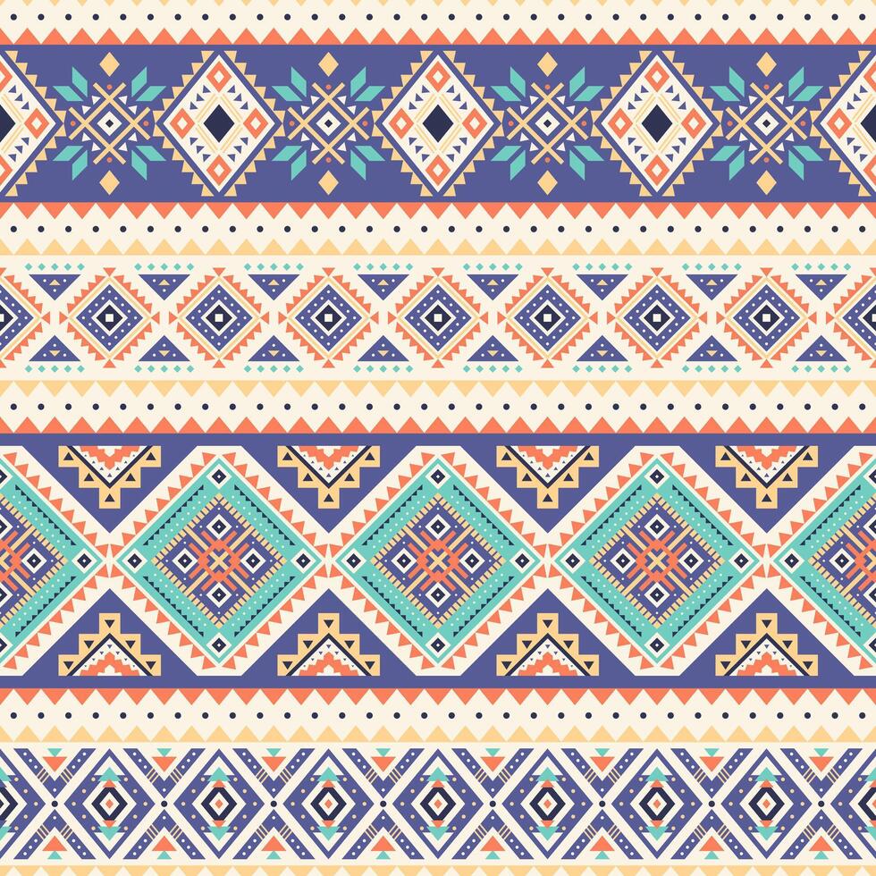 Tribal striped seamless pattern. Aztec geometric background. Can be used in textile design, web design for making of clothes, accessories, wrapping, envelope, decorative paper vector