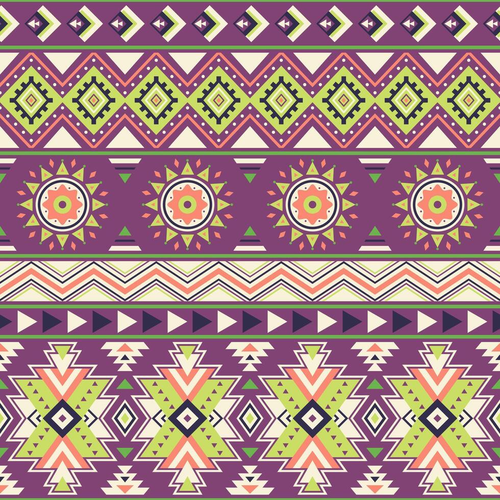 Tribal striped seamless pattern. Aztec geometric background. Can be used in textile design, web design for making of clothes, accessories, decorative paper, wrapping, backpacks, envelope, etc. vector