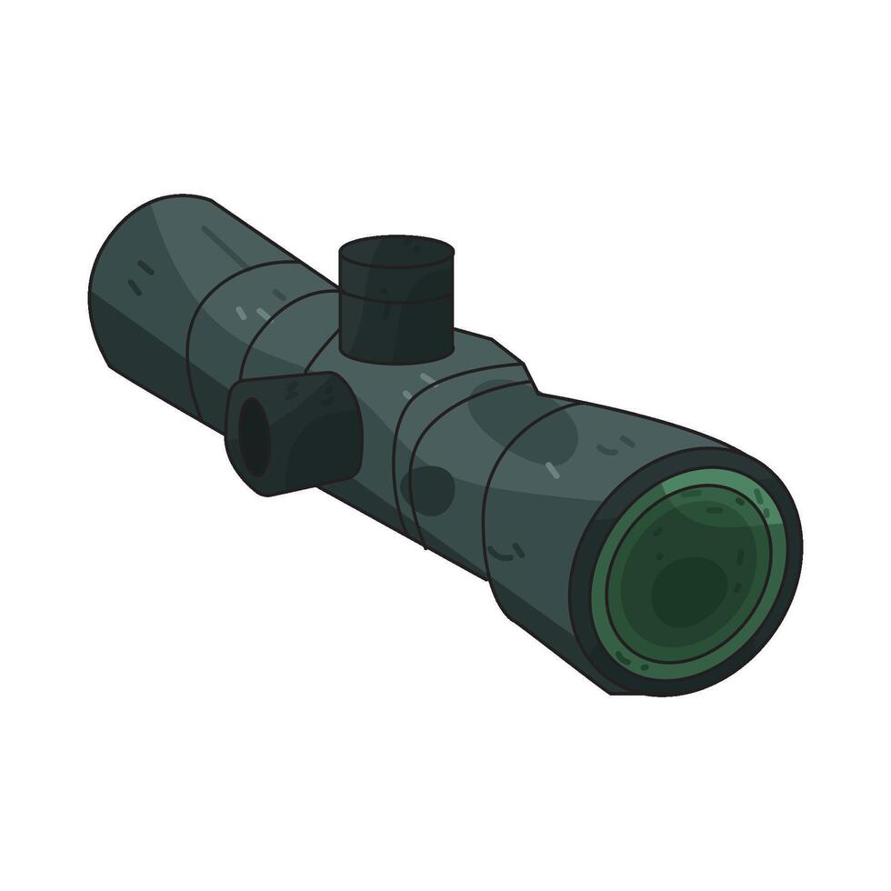 Illustration of Military Scope vector