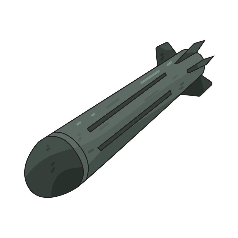 Illustration of torpedo vector
