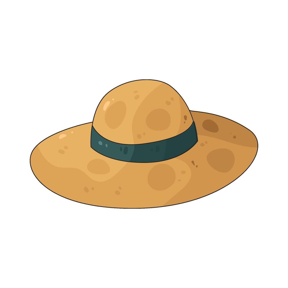 Illustration of Beach Hat vector