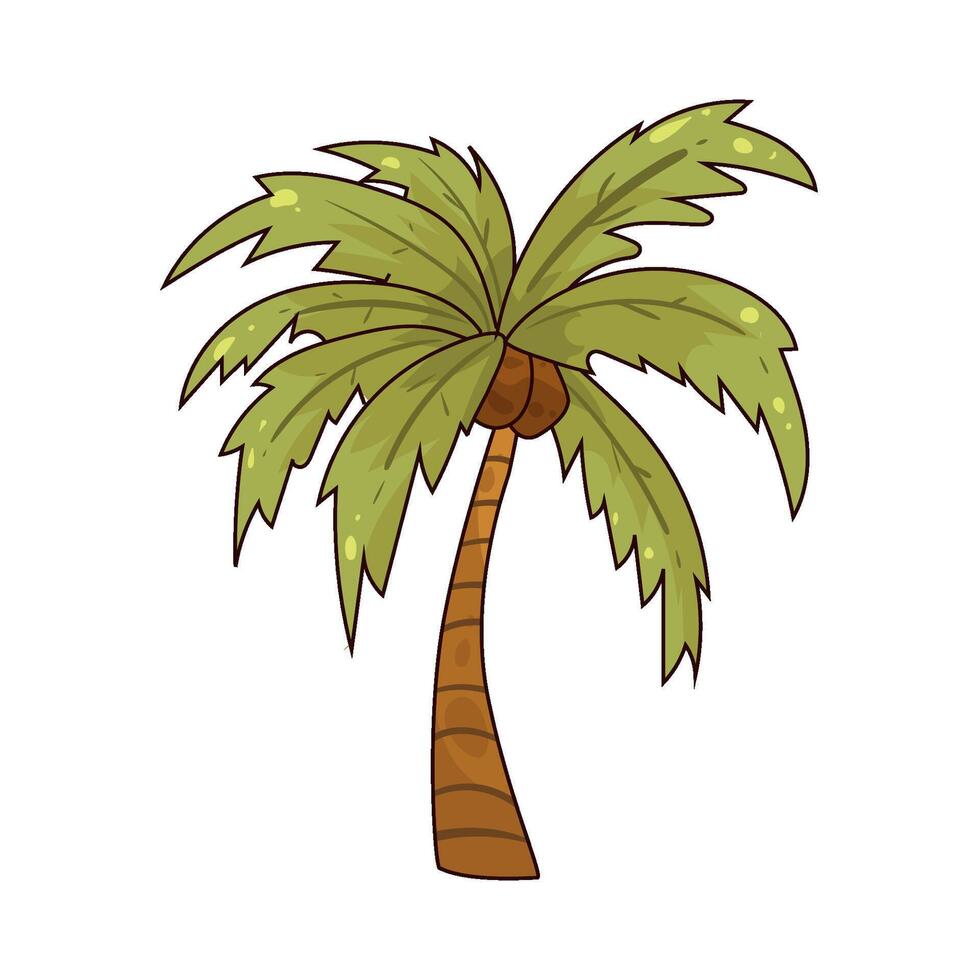 Illustration of a Palm tree vector