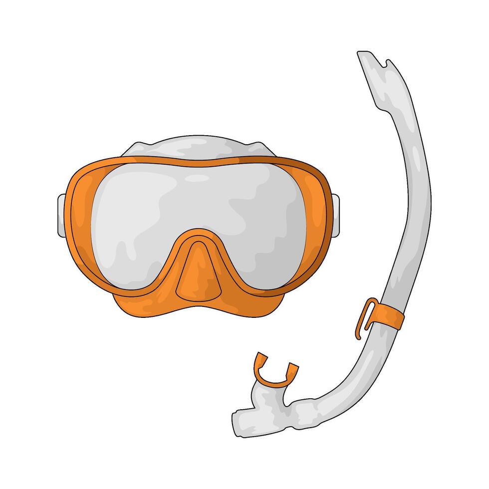 Illustration of Snorkel mask vector