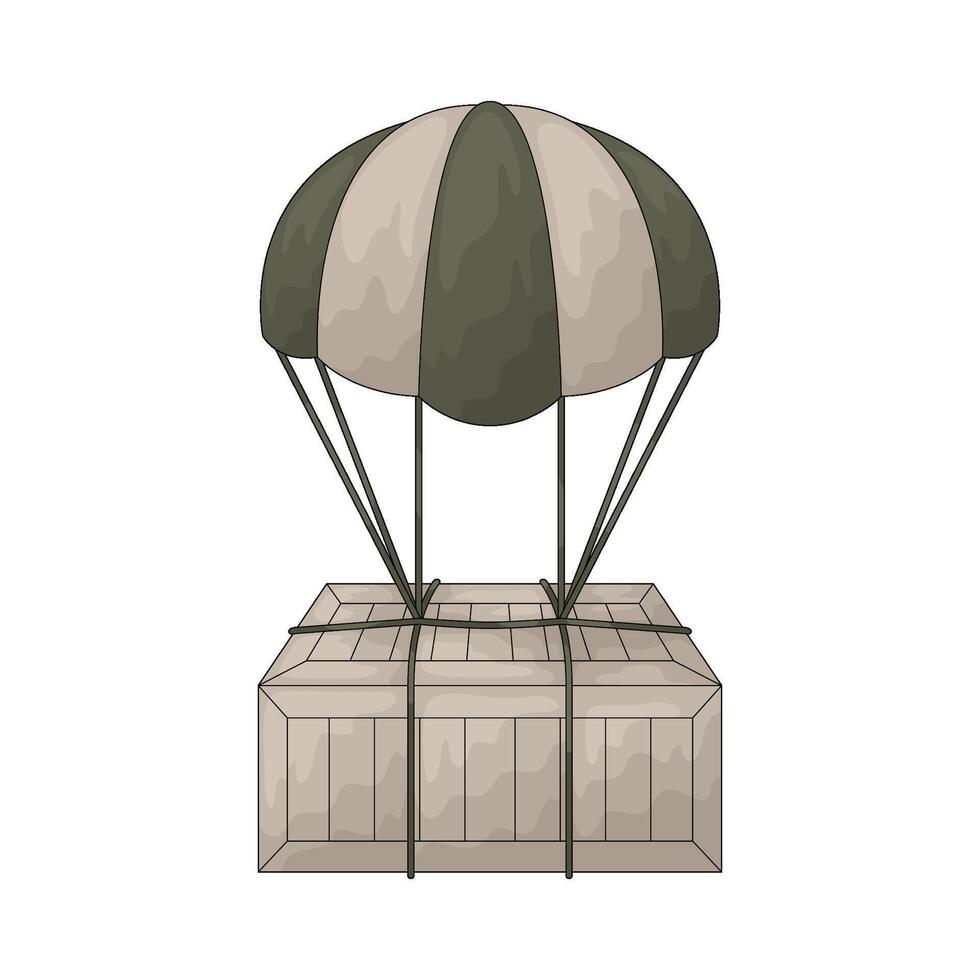 Illustration of an Military Parachute vector