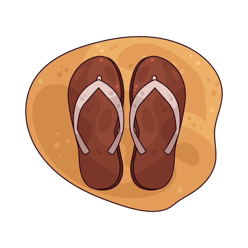 Illustration of flip flops vector