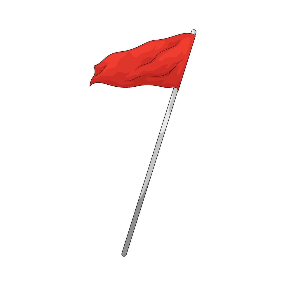 Illustration of Warning Flag vector