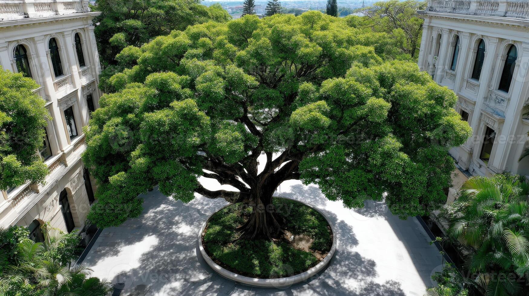 Large banyan tree at the University of Hawaii at Manoa Campus photo