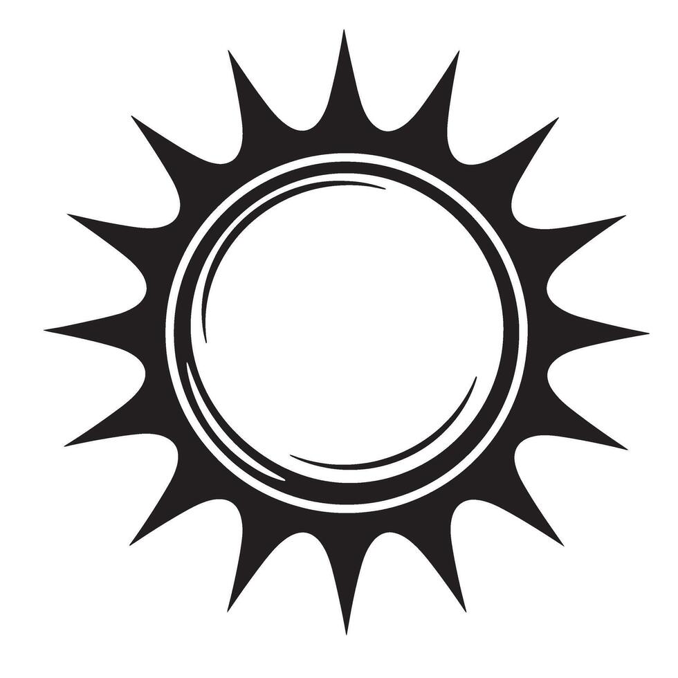 Elegant black and white sunburst illustration for various design applications and projects vector