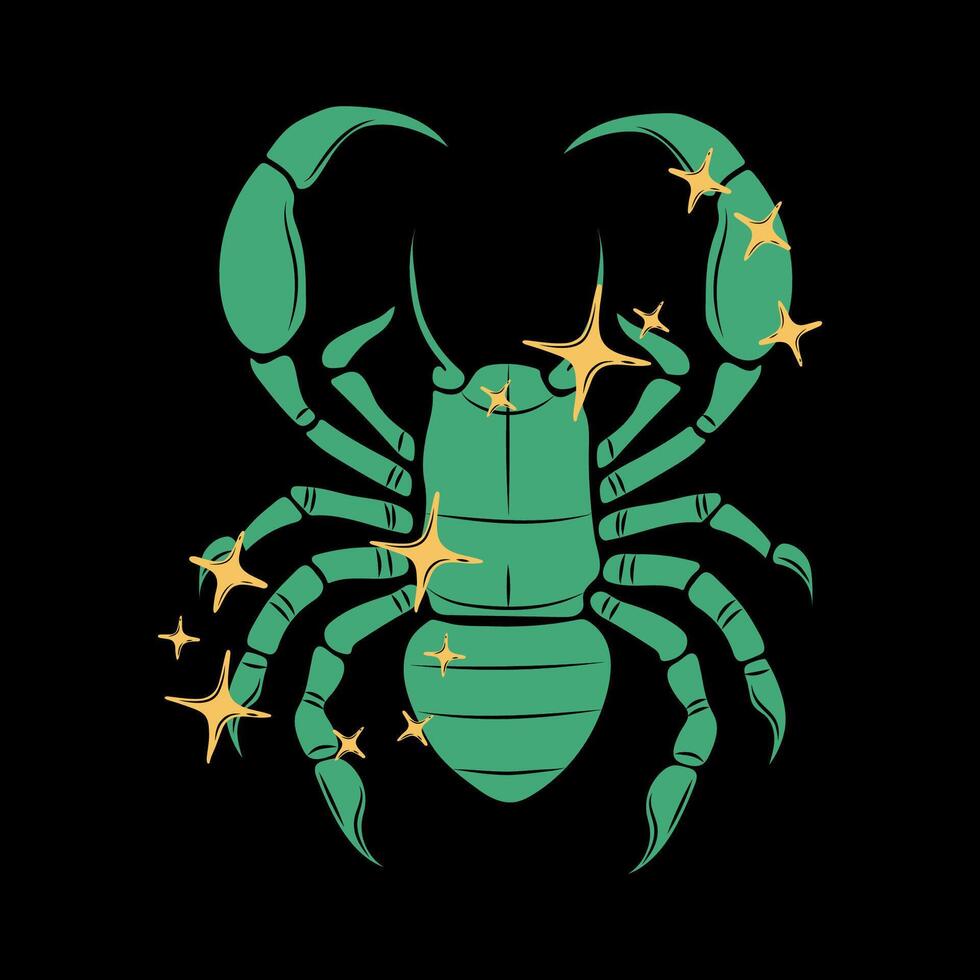 Astrological Symbol of Scorpio Zodiac and Horoscope Magic vector
