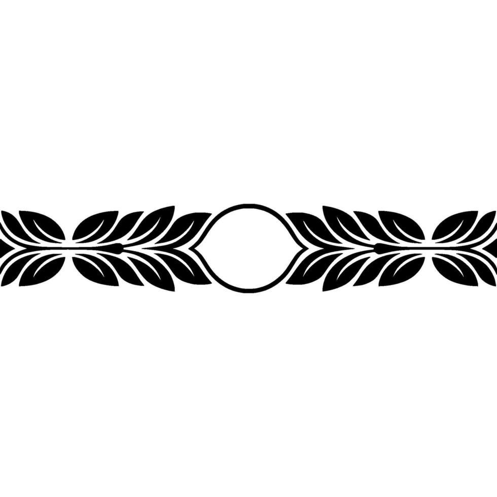 Elegant Leaf Border , Minimalist , Art vector